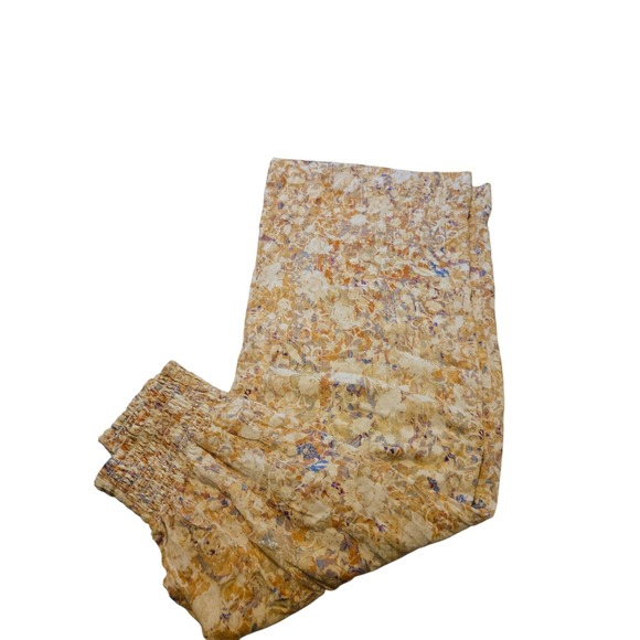 Womens Peruvian Connection 100% Viscose Wide-Leg Floral Soft  Elastic Pants EUC‎ - Picture 5 of 15